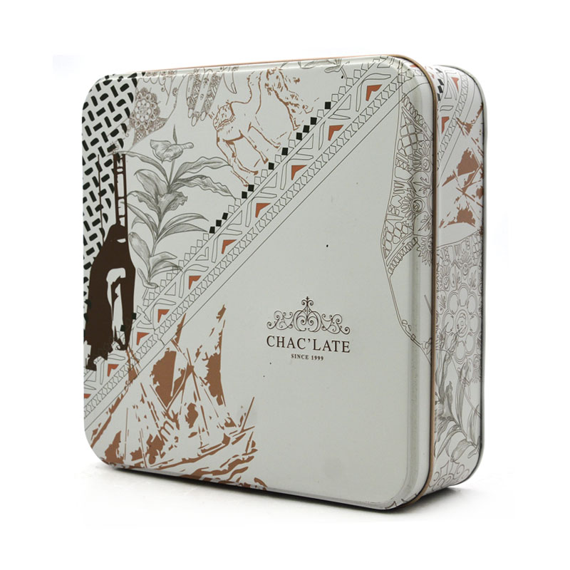 Chocolate Tin Square Box