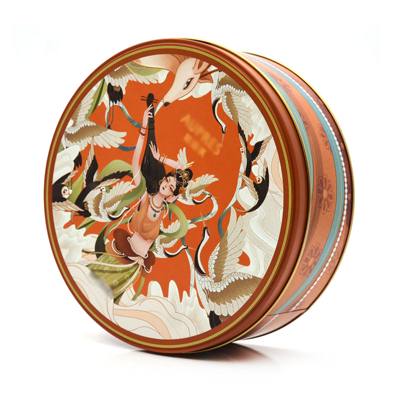 Round Cake Tin Box