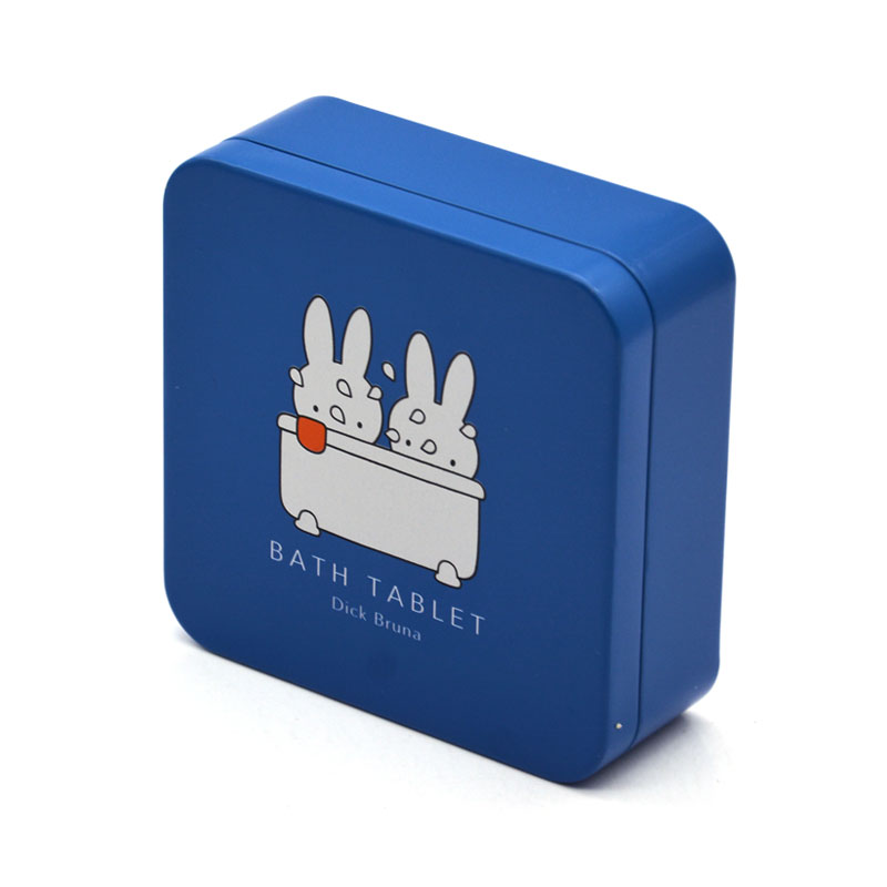 Square Stationery Tin Box