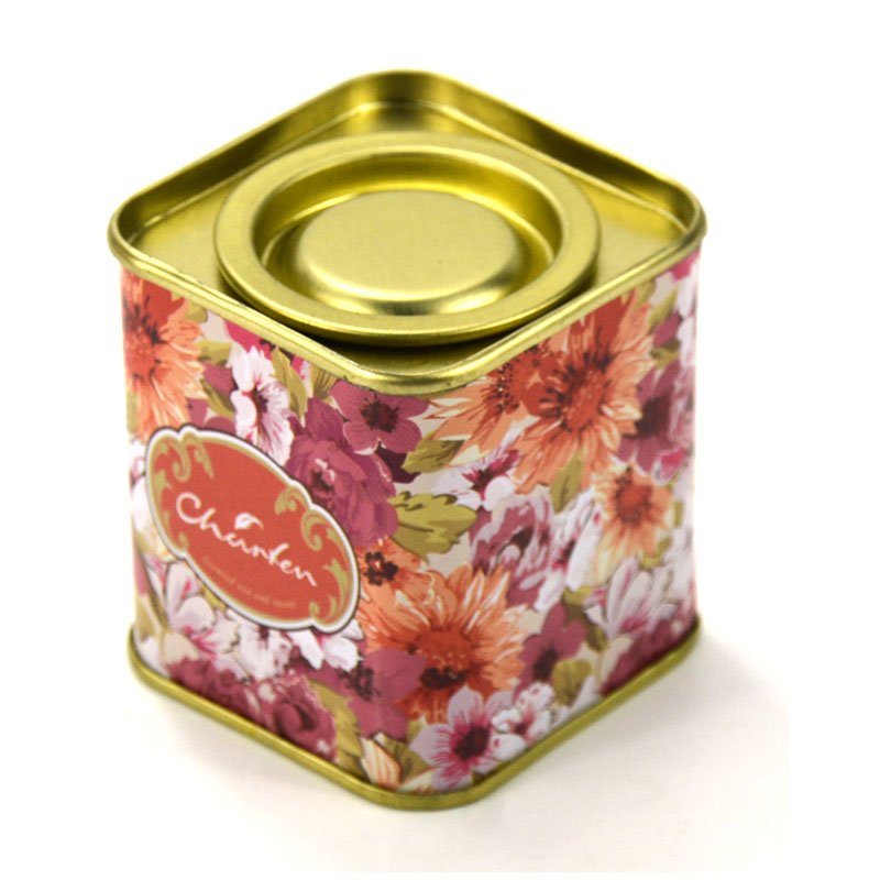 Square Tea Tin Box